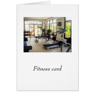 Fitness card