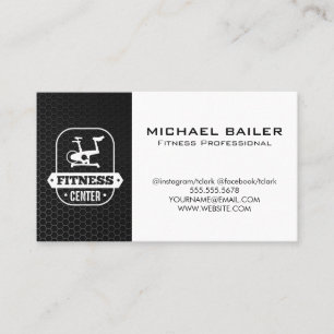 Fitness Centre Exercise Bike Business Card