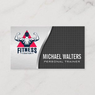 Fitness Centre Personal Trainer Business Card