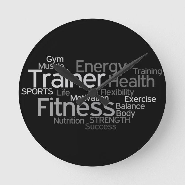 Fitness Centre/Personal Trainer Wall Clock (Front)