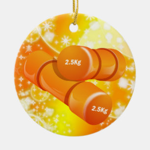 Fitness! Ceramic Tree Decoration