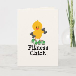 Fitness Chick Greeting Card