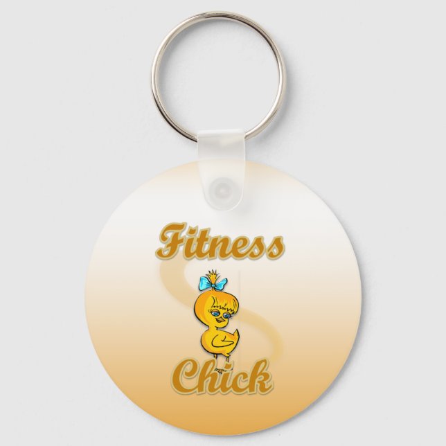 Fitness Chick Key Ring (Front)