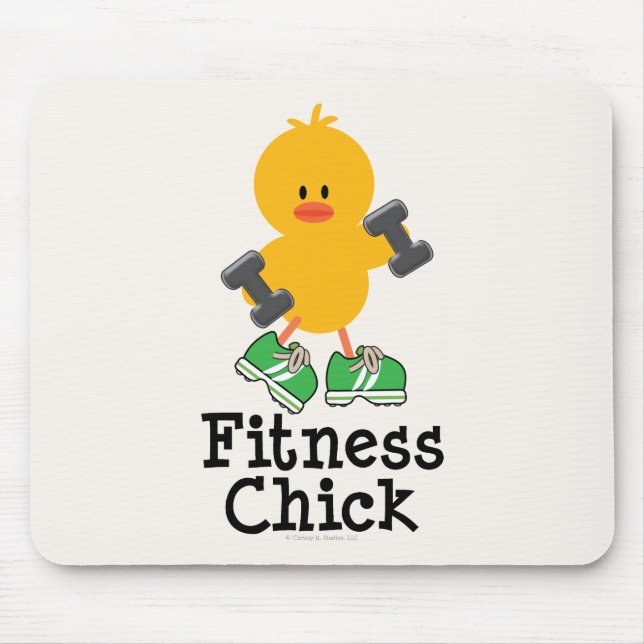 Fitness Chick Mousepad (Front)