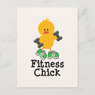 Fitness Chick Postcard