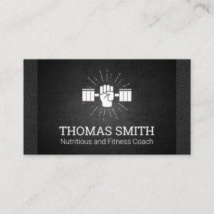 Fitness Coach   Personal Trainer   Hand Weight Business Card
