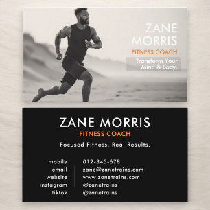 Fitness Coach Photo Business Card