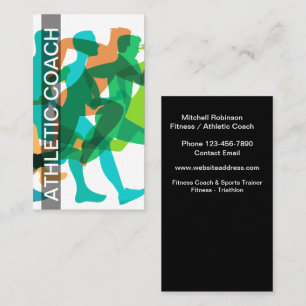 Fitness Coach Sports Trainer Business Card