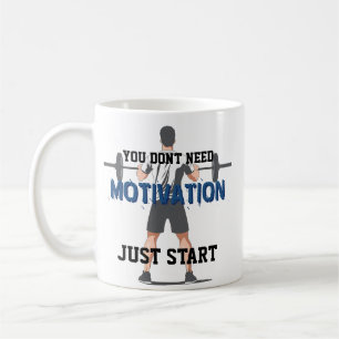 Fitness coffee mug for body builders and gym bro