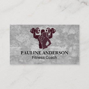 Fitness Couple Working Out Appointment Card