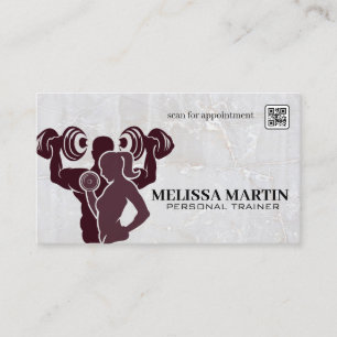 Fitness   Couple Working Out Business Card