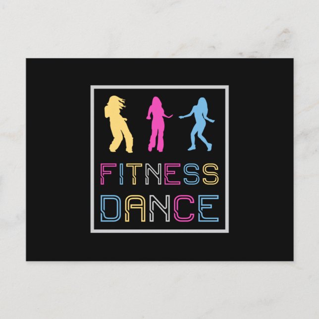 Fitness Dance Gym Dancing Workout Sport Gift Idea Postcard (Front)