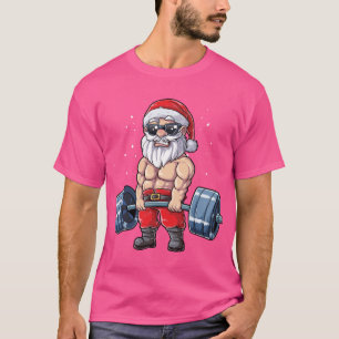 Fitness Deadlift Gym Xmas retro T-Shirt