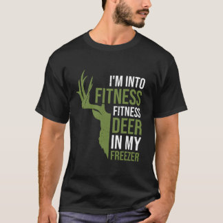 Fitness Deer In Freezer Funny Hunting Dad Deer Hun T-Shirt