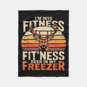 Fitness Deer In My Zer Deer Hunting  Fleece Blanket