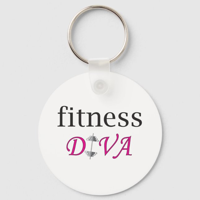 Fitness Diva Key Ring (Front)