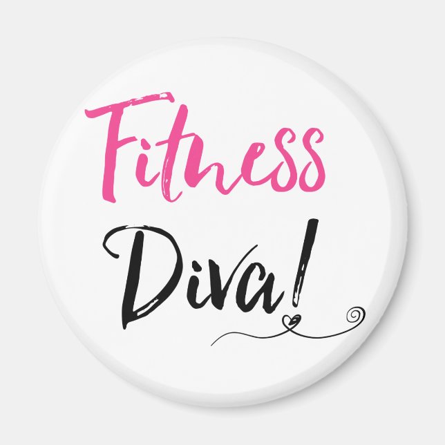 "Fitness Diva" Magnet (Front)