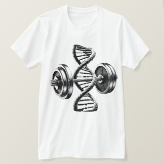 Fitness DNA Helix Dumbbells T-Shirt