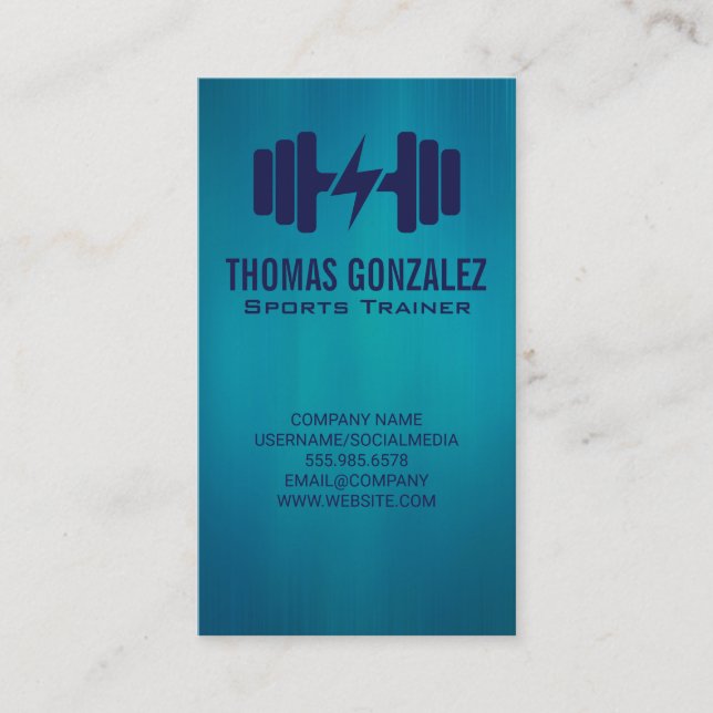 Fitness | Dumbbell Weights  Appointment Card (Front)
