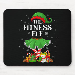 Fitness Elf Christmas Family Elf Squad Xmas Girls  Mouse Pad