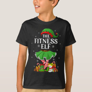Fitness Elf Christmas Family Elf Squad Xmas Girls  T-Shirt