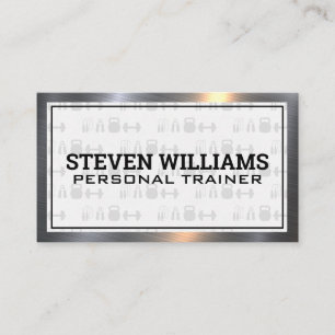 Fitness Equipment   Personal Trainer Business Card