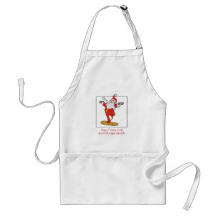 Fitness Exercise Christmas with Santa Standard Apron