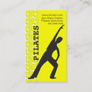 Fitness Exercise Sport Aerobic Dancer Custom Yoga Business Card
