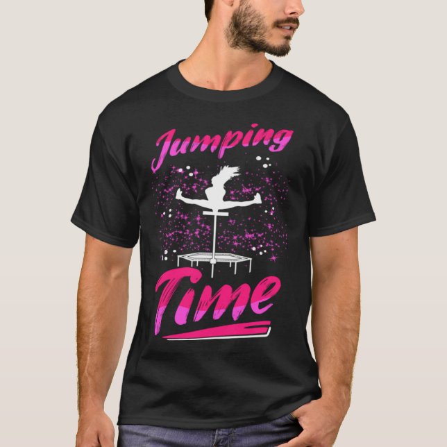 Fitness Fan Trampoline Endurance Cardio Jumping Wo T-Shirt (Front)