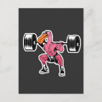 Fitness Flamingo Weightlifting Bodybuilder Muscle