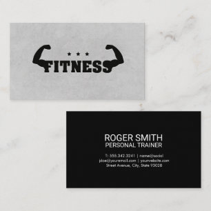 Fitness Flex Personal Trainer Business Card