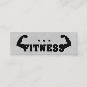Fitness Flex Personal Trainer Mini Business Card