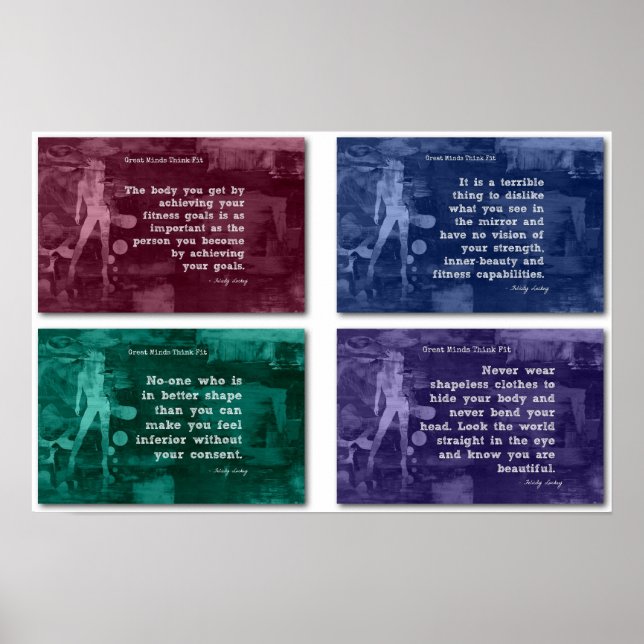 Fitness for Confidence and Inner-Beauty! Poster (Front)