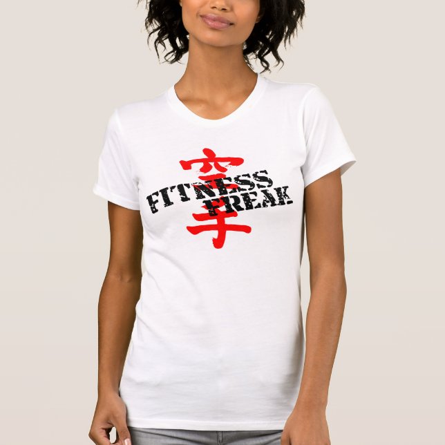 Fitness Freak Ladies T-Shirt White Wisdom (Front)