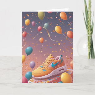 Fitness Frenzy Birthday Bash Card