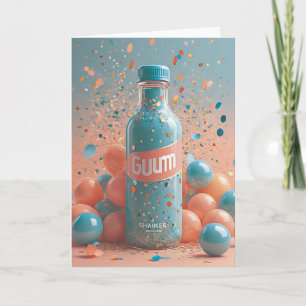 Fitness Frenzy Birthday Bash in Cool Mint Card