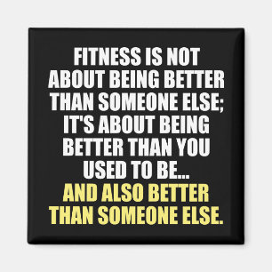 Fitness Funny Motivational Magnet