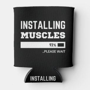 Fitness  Funny Workout Installing Muscles Can Cooler