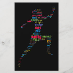 Fitness girl flyer
