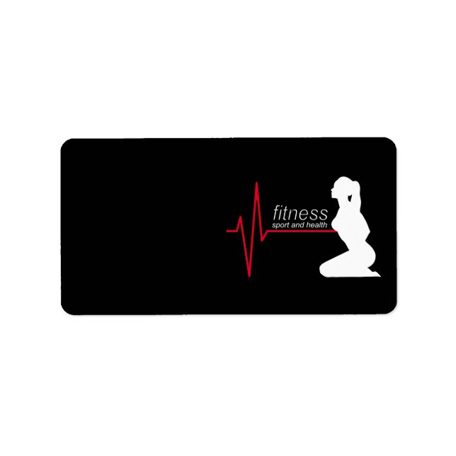 Fitness girl label (Front)