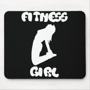 fitness girl mouse pad