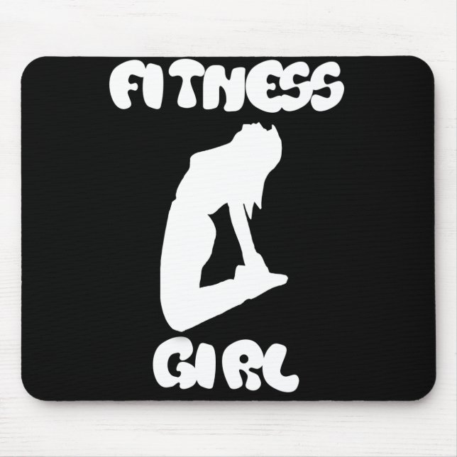 fitness girl mouse pad (Front)