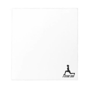 Fitness girl notepad