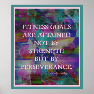 Fitness Goals in Colour #007 Poster