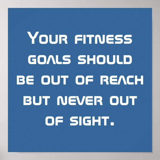 Fitness Goals Poster (Front)
