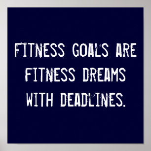 Fitness Goals Poster