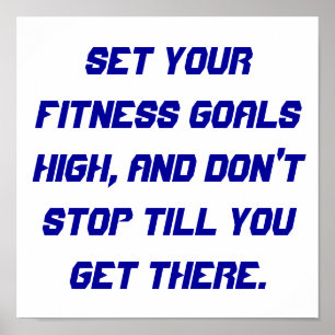 Fitness Goals Poster