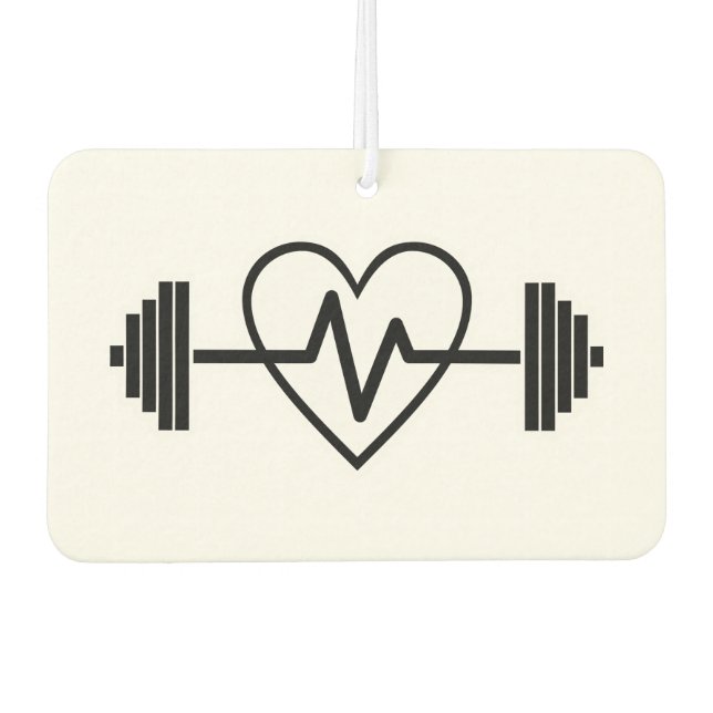 FITNESS GYM IS LIFE CAR AIR FRESHENER (Front)