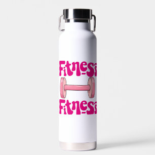 fitness gym motivational design  water bottle