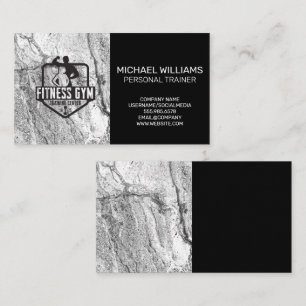 Fitness Gym Personal Trainer Business Card
